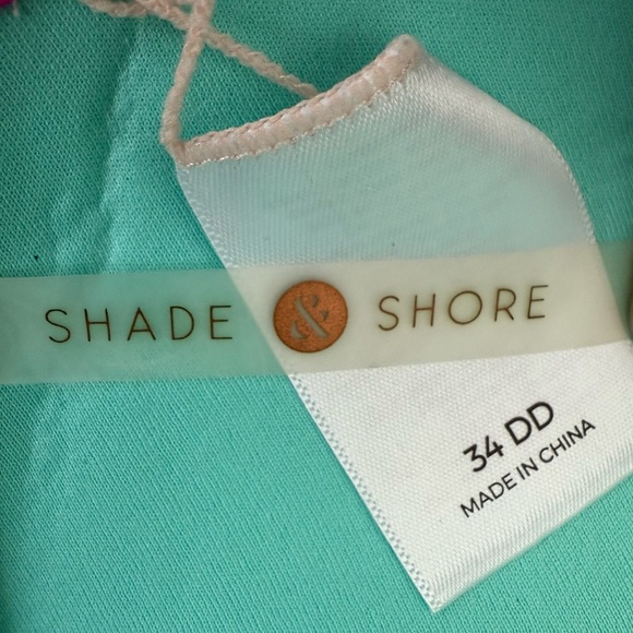 Women’s Shade & Shore Light Lift Push Up Halter Tassel Bikini Swimsuit Top 34DD - Picture 12 of 16